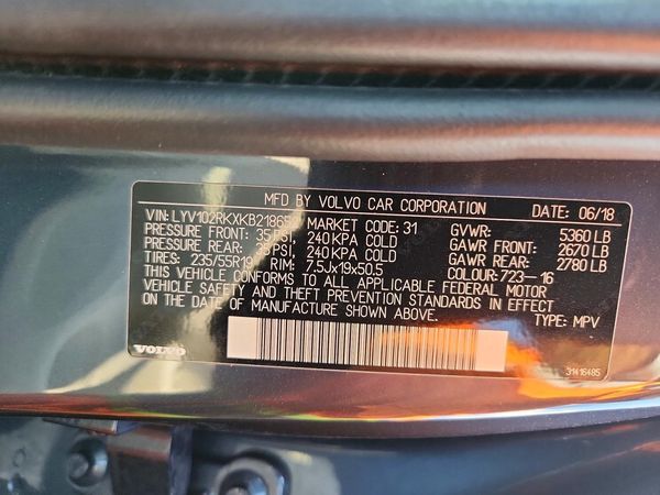 2019 VOLVO XC60