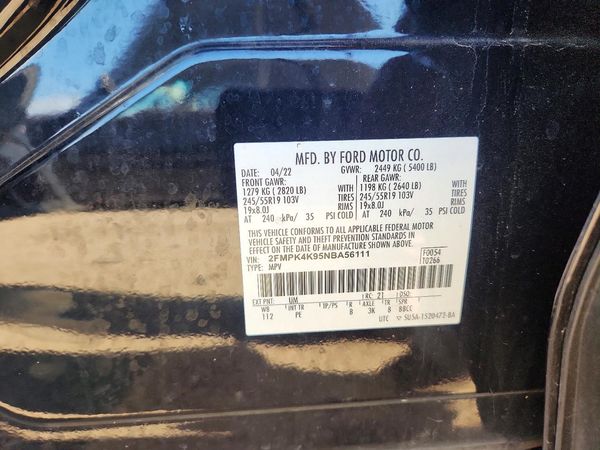2022 FORD EDGE