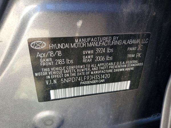2018 HYUNDAI ELANTRA