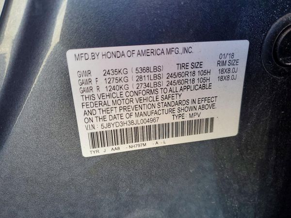 2018 ACURA MDX