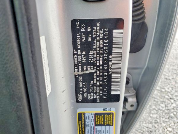 2016 KIA OPTIMA GL