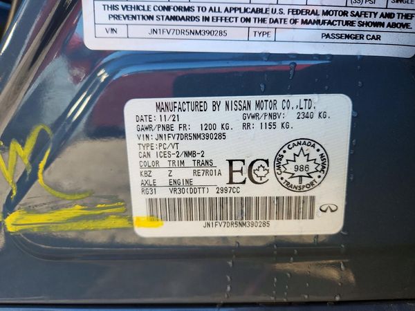 2022 INFINITI Q50