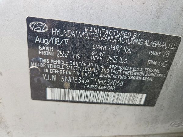 2018 HYUNDAI SONATA