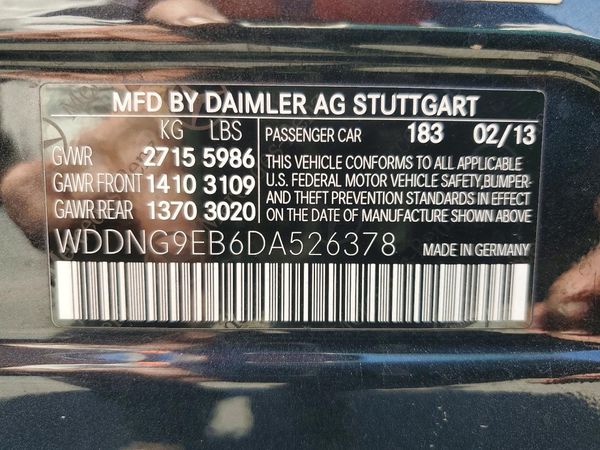 2013 MERCEDES-BENZ S S550V 4-MATIC