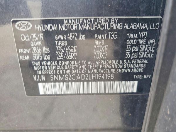 2020 HYUNDAI SANTA FE
