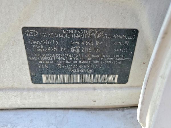 2014 HYUNDAI SONATA