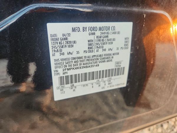 2022 FORD EDGE Titanium
