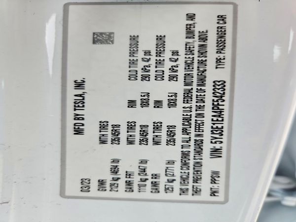 2023 TESLA MODEL 3