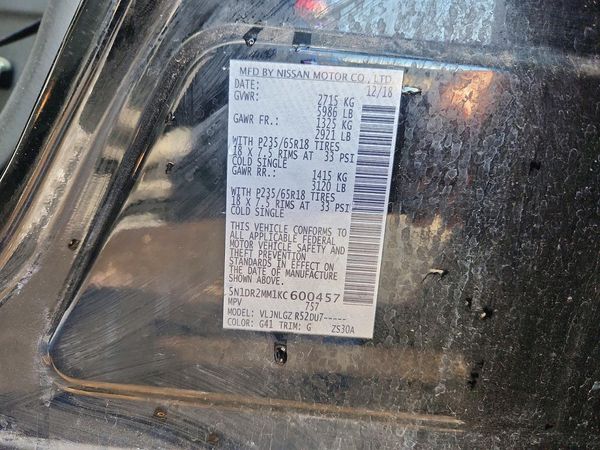 2019 NISSAN PATHFINDER