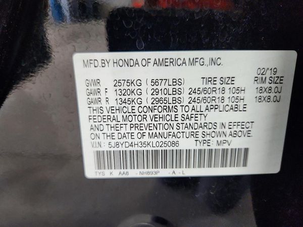2019 ACURA MDX SH-AWD