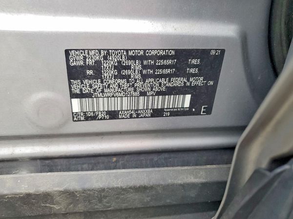 2021 TOYOTA RAV4 LE HV