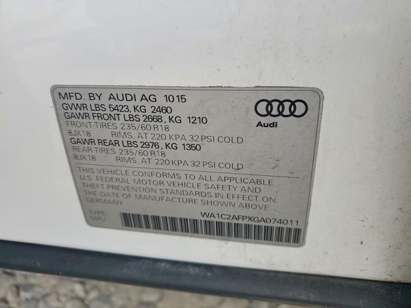 2016 AUDI Q5