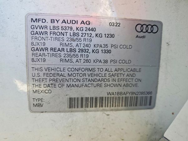 2022 AUDI Q5 quattro Premium Plus