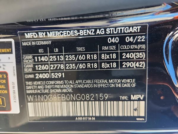2022 MERCEDES-BENZ GLC