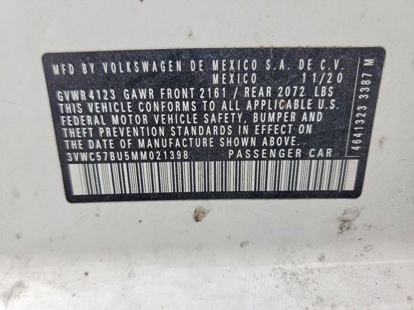 2021 VOLKSWAGEN JETTA S / SE / R-Line