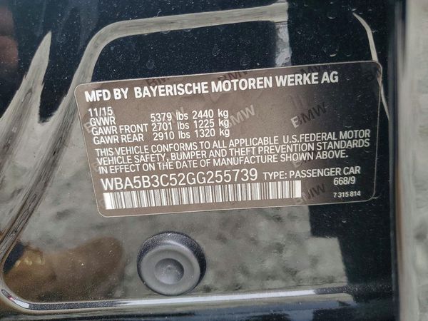 2016 BMW 535