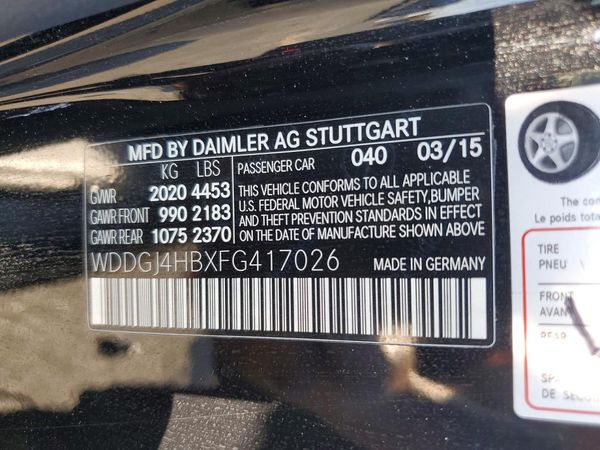 2015 MERCEDES-BENZ C