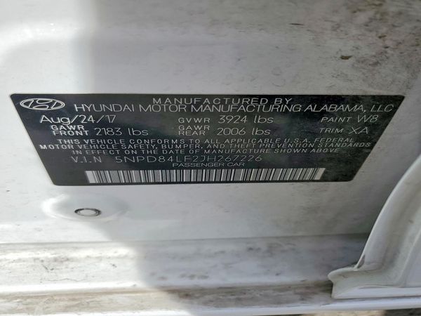 2018 HYUNDAI ELANTRA