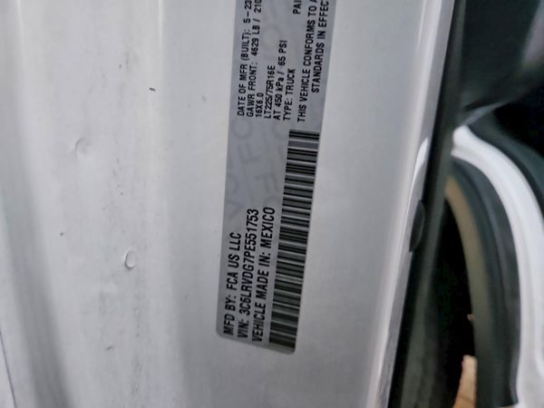 2023 RAM PROMASTER 2500