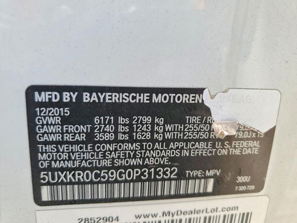 2016 BMW X5