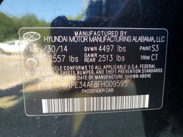 2015 HYUNDAI SONATA