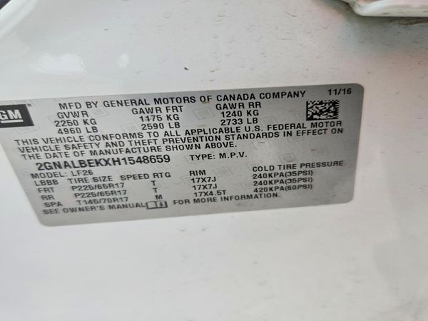 2017 CHEVROLET EQUINOX LS