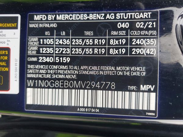 2021 MERCEDES-BENZ GLC GLC300-4M
