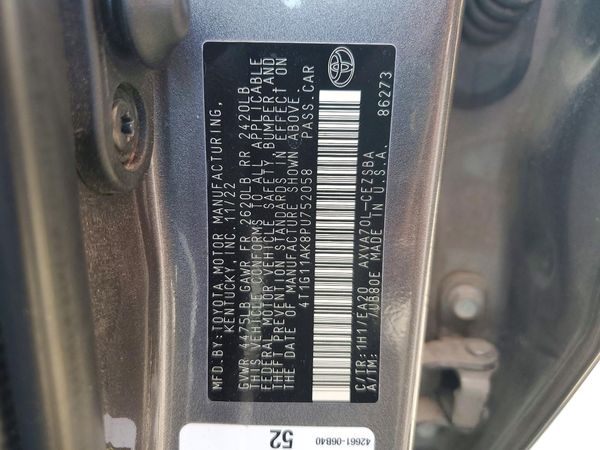2023 TOYOTA CAMRY SE