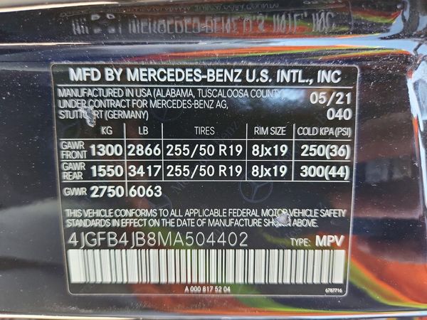 2021 MERCEDES-BENZ GLE