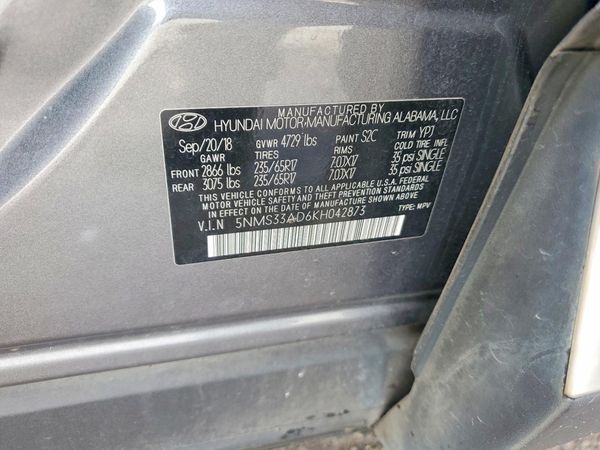 2019 HYUNDAI SANTA FE SEL, SEL Plus