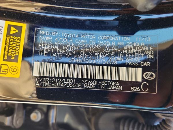 2014 LEXUS ES 350