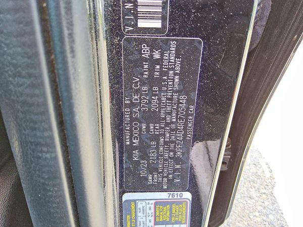 2024 KIA FORTE LX, LXS — VINS