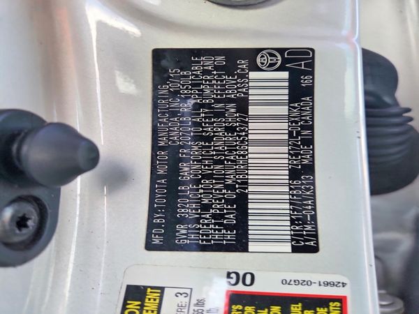 2016 TOYOTA COROLLA