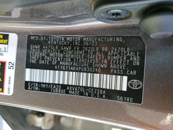 2023 TOYOTA CAMRY SE