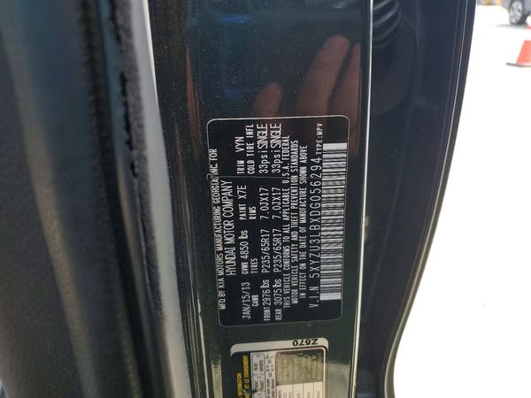2013 HYUNDAI SANTA FE — VINS