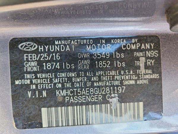 2016 HYUNDAI ACCENT GS / GLS