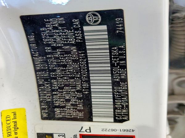 2012 TOYOTA CAMRY