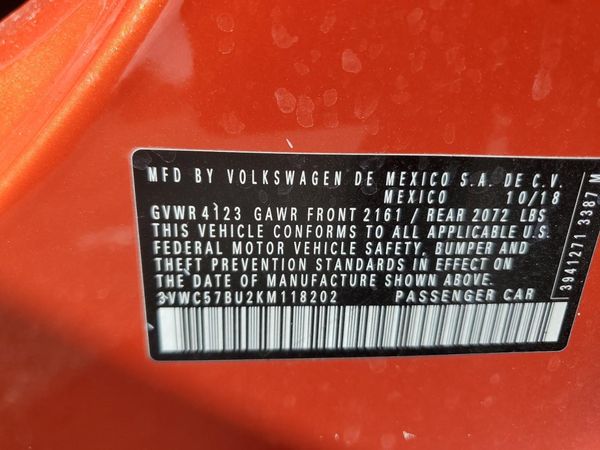 2019 VOLKSWAGEN JETTA