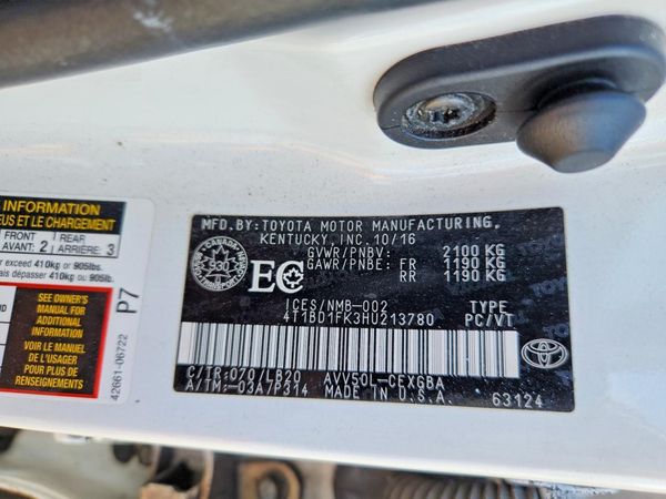 2017 TOYOTA CAMRY LE/SE/XLE Hybrid