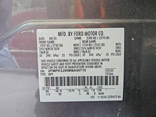 2021 FORD EDGE SEL