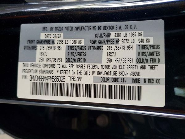 2023 MAZDA CX30 Select Package — VINS