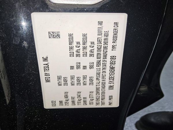 2022 TESLA MODEL 3