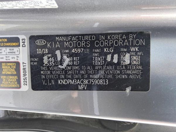 2019 KIA SPORTAGE LX