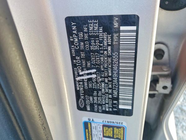 2017 HYUNDAI TUCSON SE (no options) — VINS