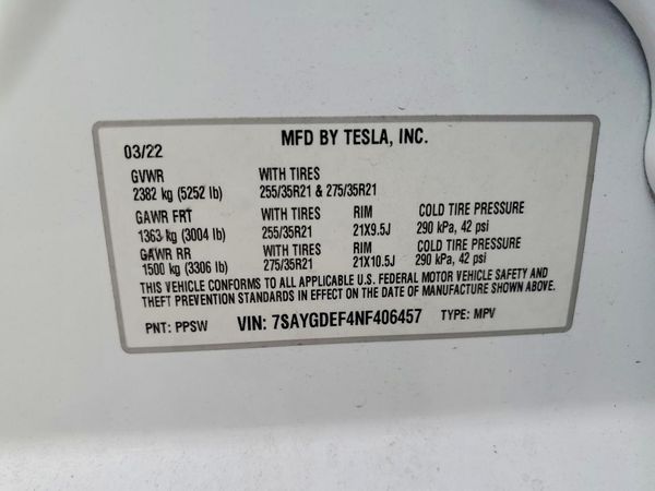 2022 TESLA MODEL Y