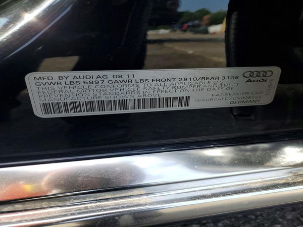 2012 AUDI A8 L