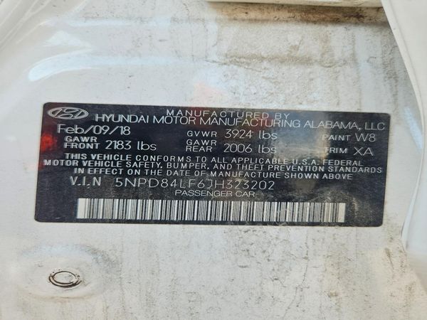 2018 HYUNDAI ELANTRA