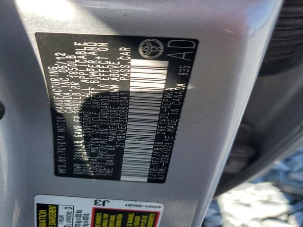 2012 TOYOTA COROLLA