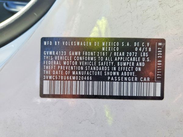 2019 VOLKSWAGEN JETTA