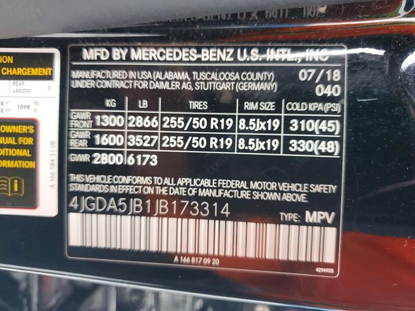 2018 MERCEDES-BENZ GLE GLE350